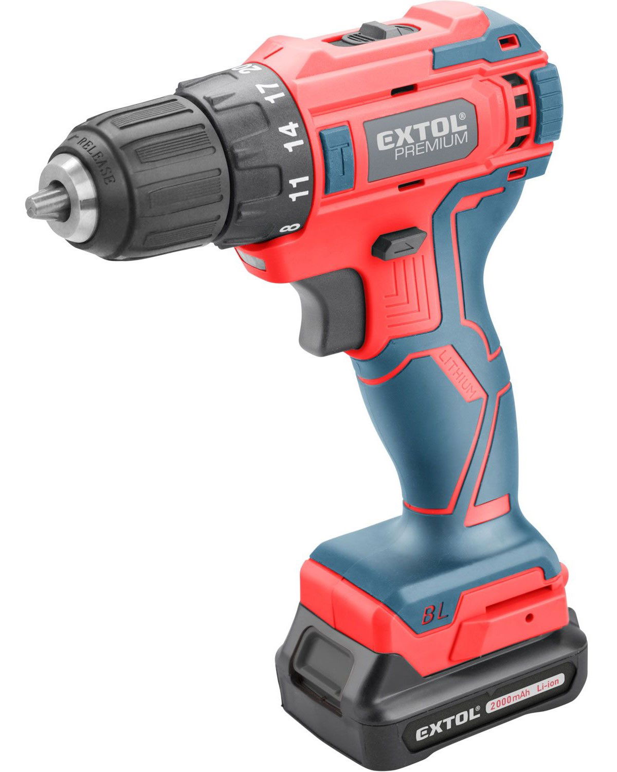 Extol 8891152 akkumulátoros fúró-csavarozó (1 x 2.0 Ah Li-ion akkuval) termék fő termékképe