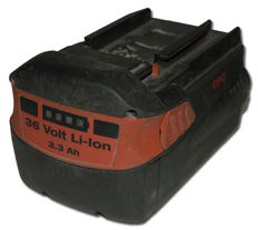 36 V -os Hilti CPC Li-ion akkumulátor felújítás, 3.3 Ah (felújítás utáni kapacitás: 4.0 Ah) termék fő termékképe