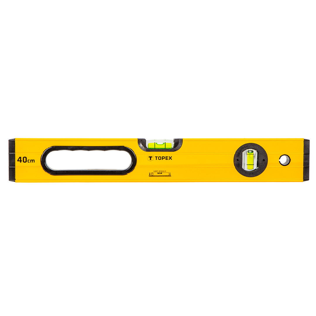 Topex 29C601 vízmérték fogantyúval, alumínium, 2 libellával, 40 cm termék fő termékképe