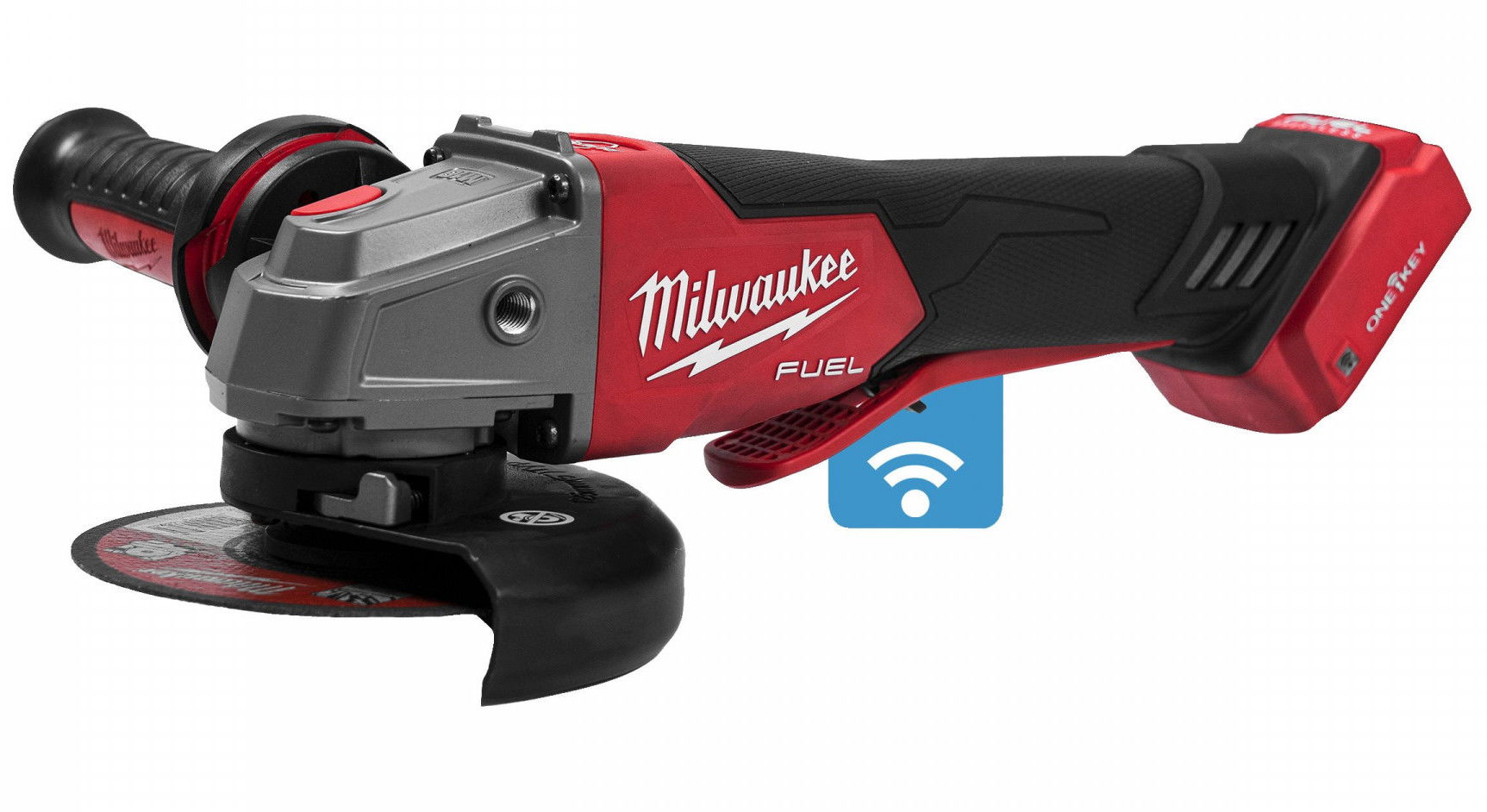 Milwaukee M18 ONEFSAG125XPDB-0X akkus ONE-KEY™ FUEL™ RAPIDSTOP™ szénkefe nélküli sarokcsiszoló (akku és töltő nélkül) termék fő termékképe