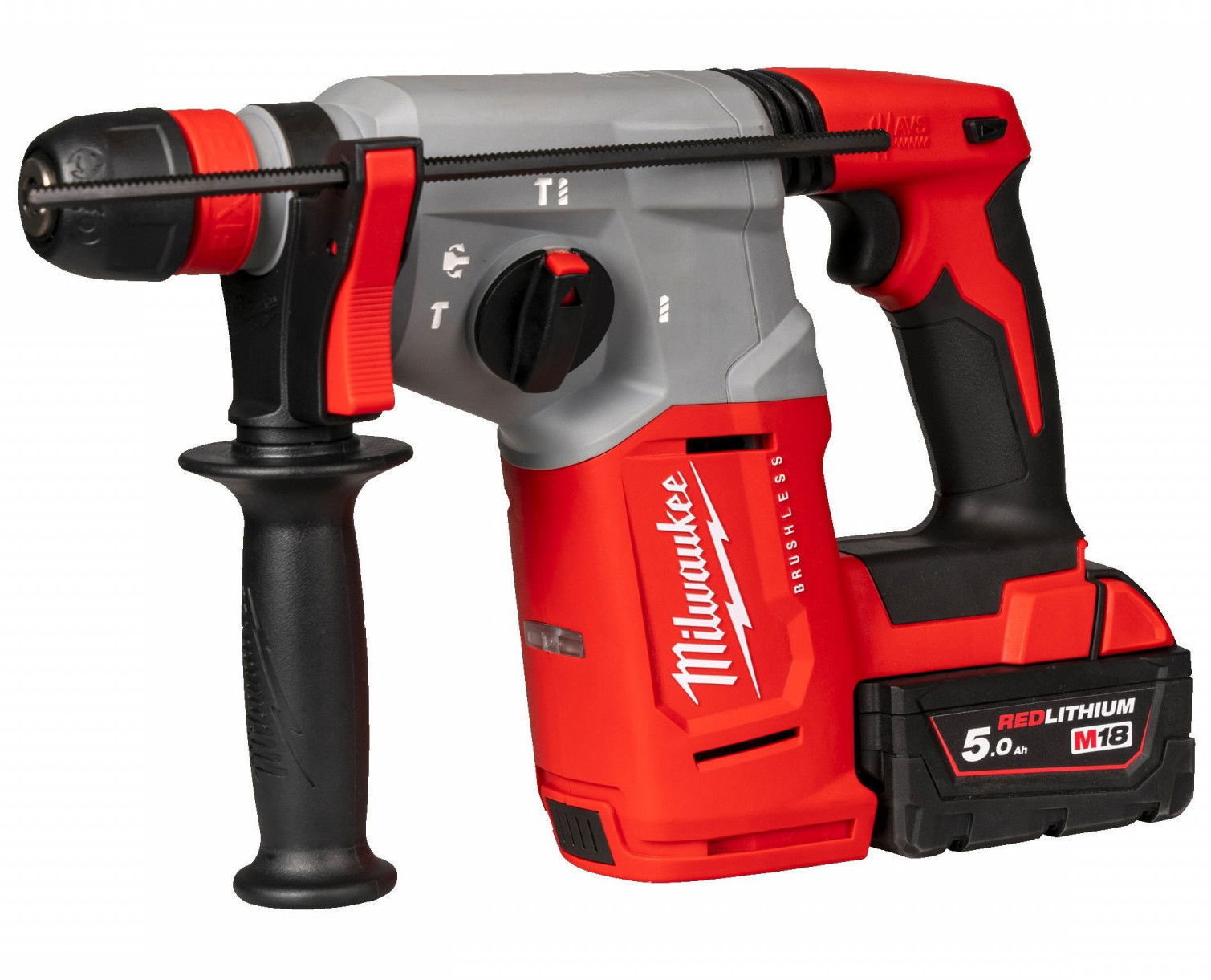 Milwaukee M18 BLHX-502X akkus SDS-plus fúró-vésőkalapács (2 x 5.0 Ah Li-ion akkuval, Heavy Duty kofferben) termék fő termékképe