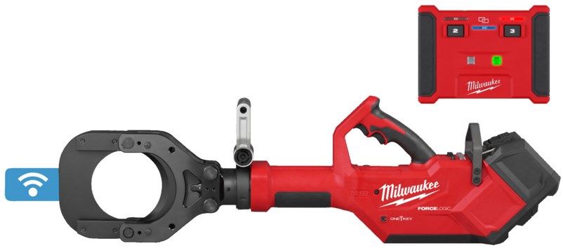 Milwaukee M18HSFC125R-802C FORCE LOGIC hidraulikus 125 mm kábelvágó (2×8.0 Ah akkuval, töltővel) termék fő termékképe