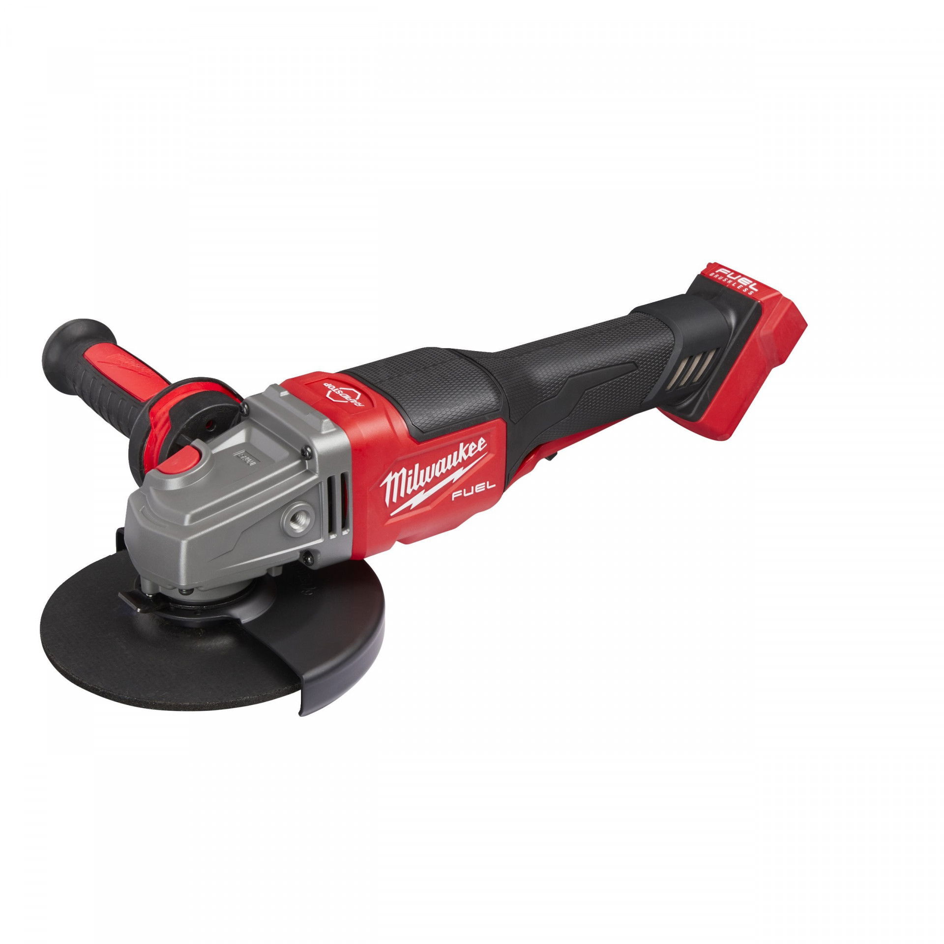 Milwaukee M18 FHSAG125XPDB-0 FUEL™ akkus RAPIDSTOP™ szénkefe nélküli sarokcsiszoló (akku és töltő nélkül) termék fő termékképe