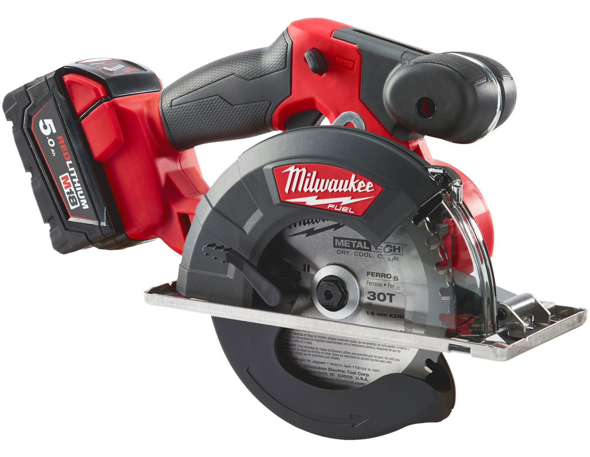 Milwaukee M18 FMCS-502X akkus fémvágó körfűrész (2 x 5.0 Ah Li-ion akkuval, Heavy Duty kofferben)  (PROMO) termék fő termékképe