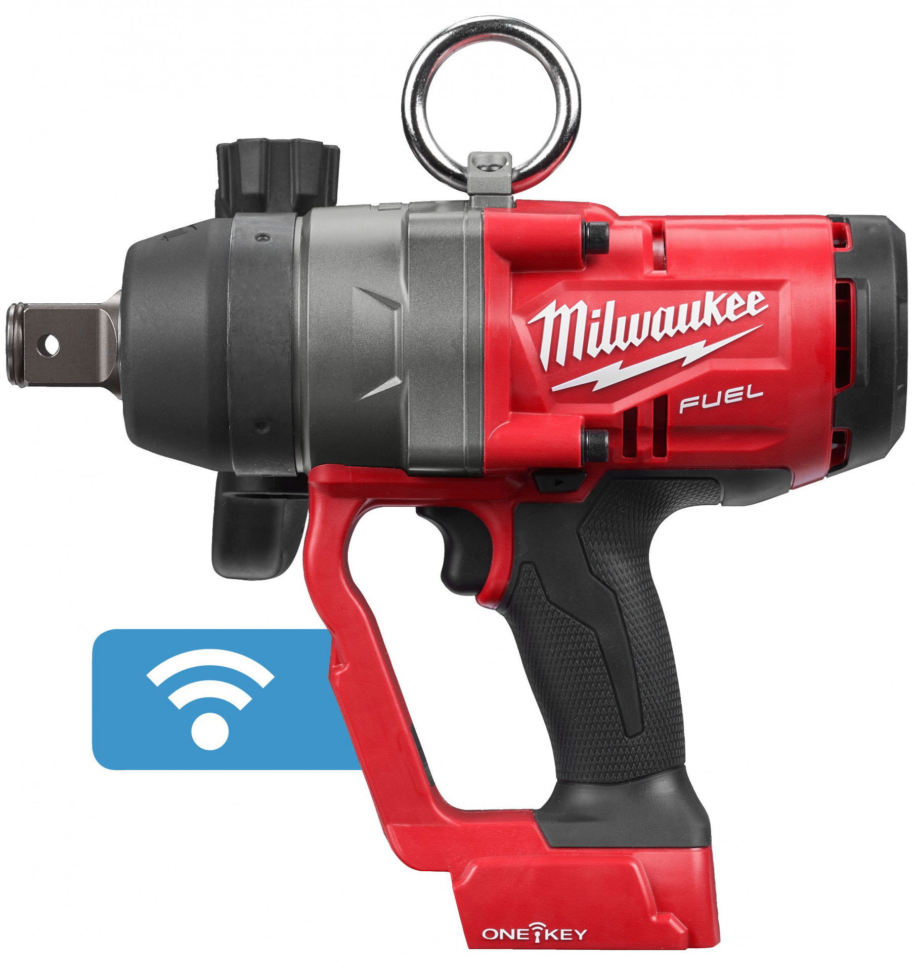 Milwaukee M18 ONEFHIWF1-0X akkus ONE-KEY™ FUEL™ szénkefe nélküli ütvecsavarozó biztosítógyűrűvel, 1" négyszög meghajtással (akku és töltő nélkül)  (PROMO) termék fő termékképe