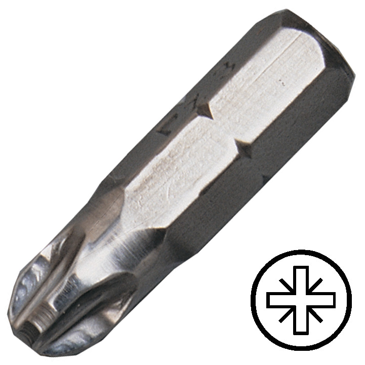 KENNEDY No.1 Pozidriv csavarhúzó bit 1/4" hatszög illesztéssel, 25 mm termék fő termékképe