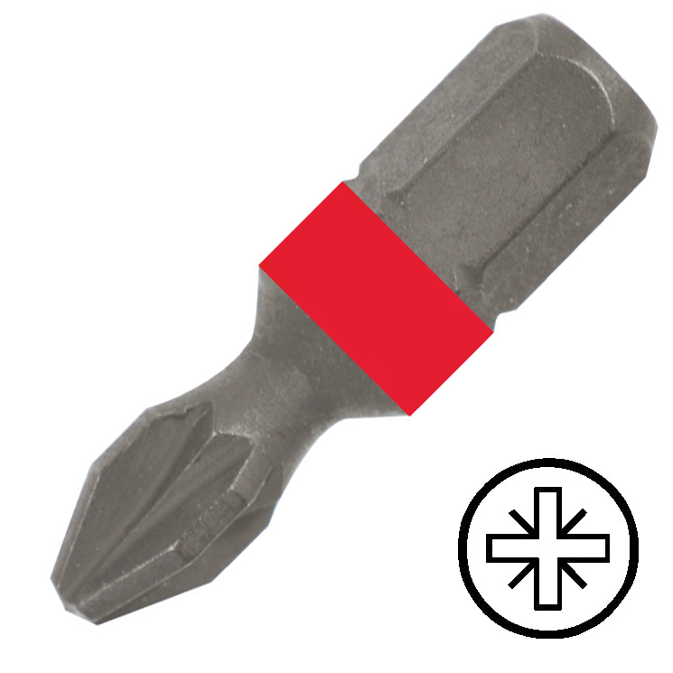 KENNEDY No.2 Pozidriv csavarhúzó bit 1/4" hatszög illesztéssel, 25 mm termék fő termékképe