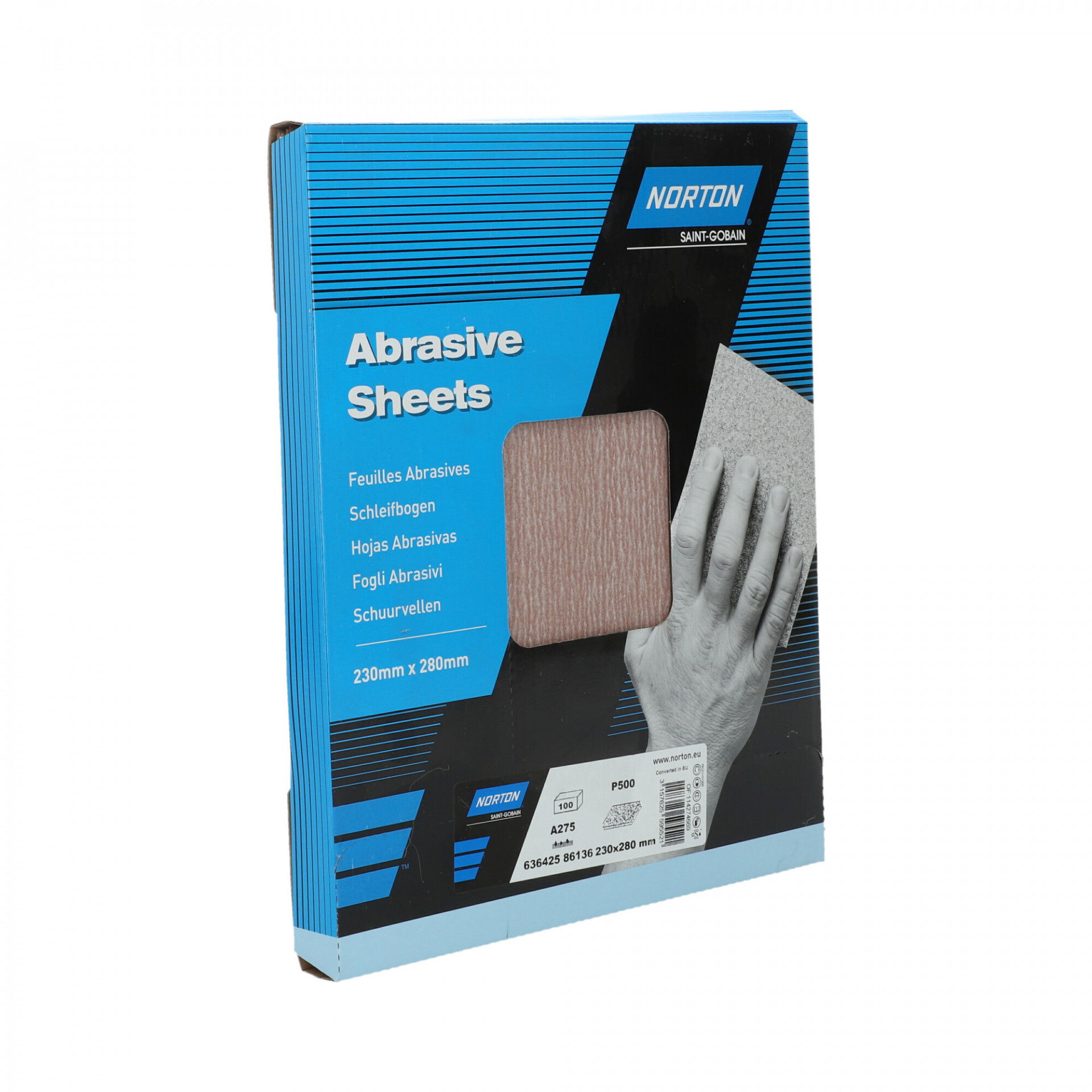 Norton Pro A275 No-Fil® csiszolópapír 230x280mm P500, 100 db/csomag termék fő termékképe