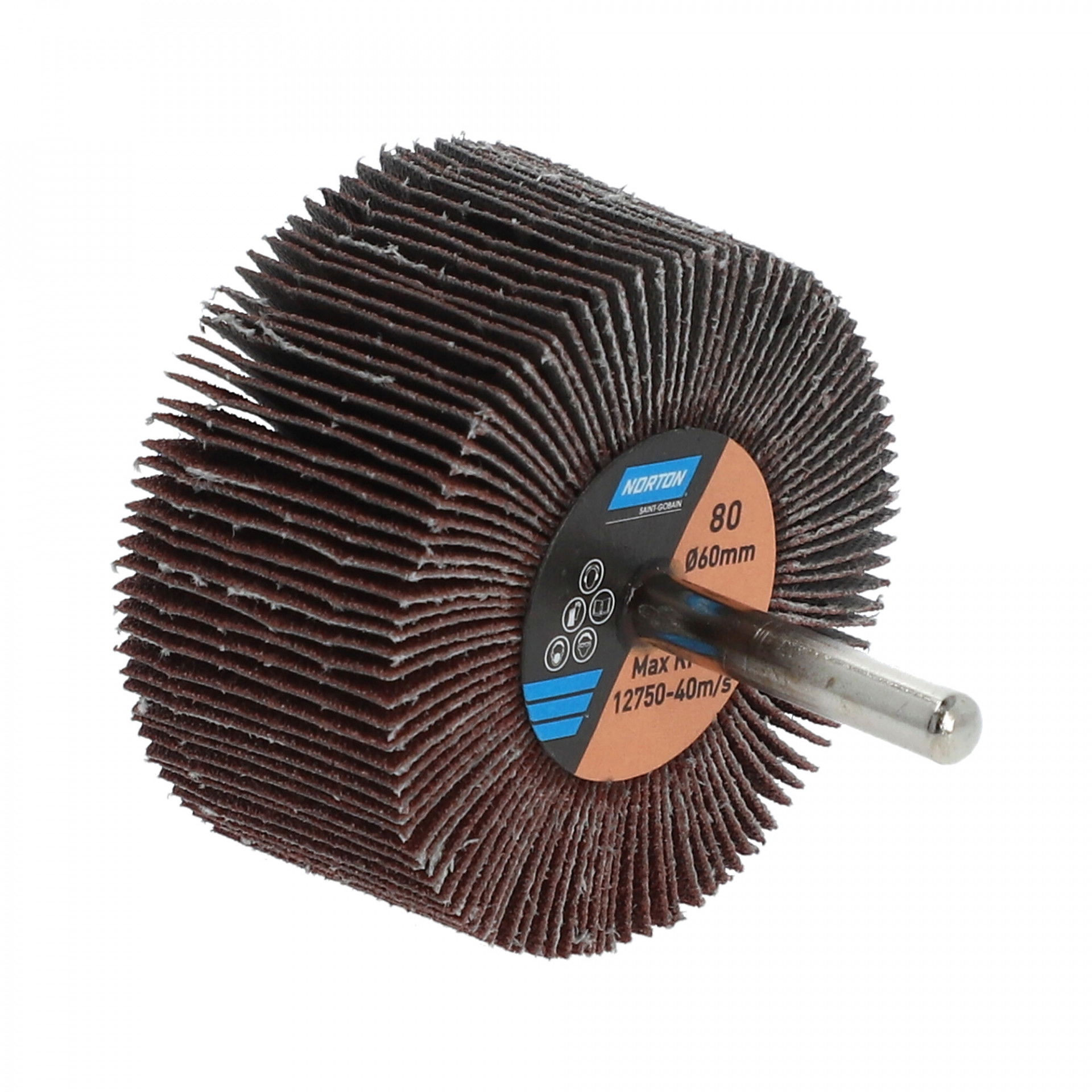 Norton Metal R207Plus barázdált csapos lamellás csiszolókorong Ø60x30x6mm P320, 10 db/csomag termék fő termékképe