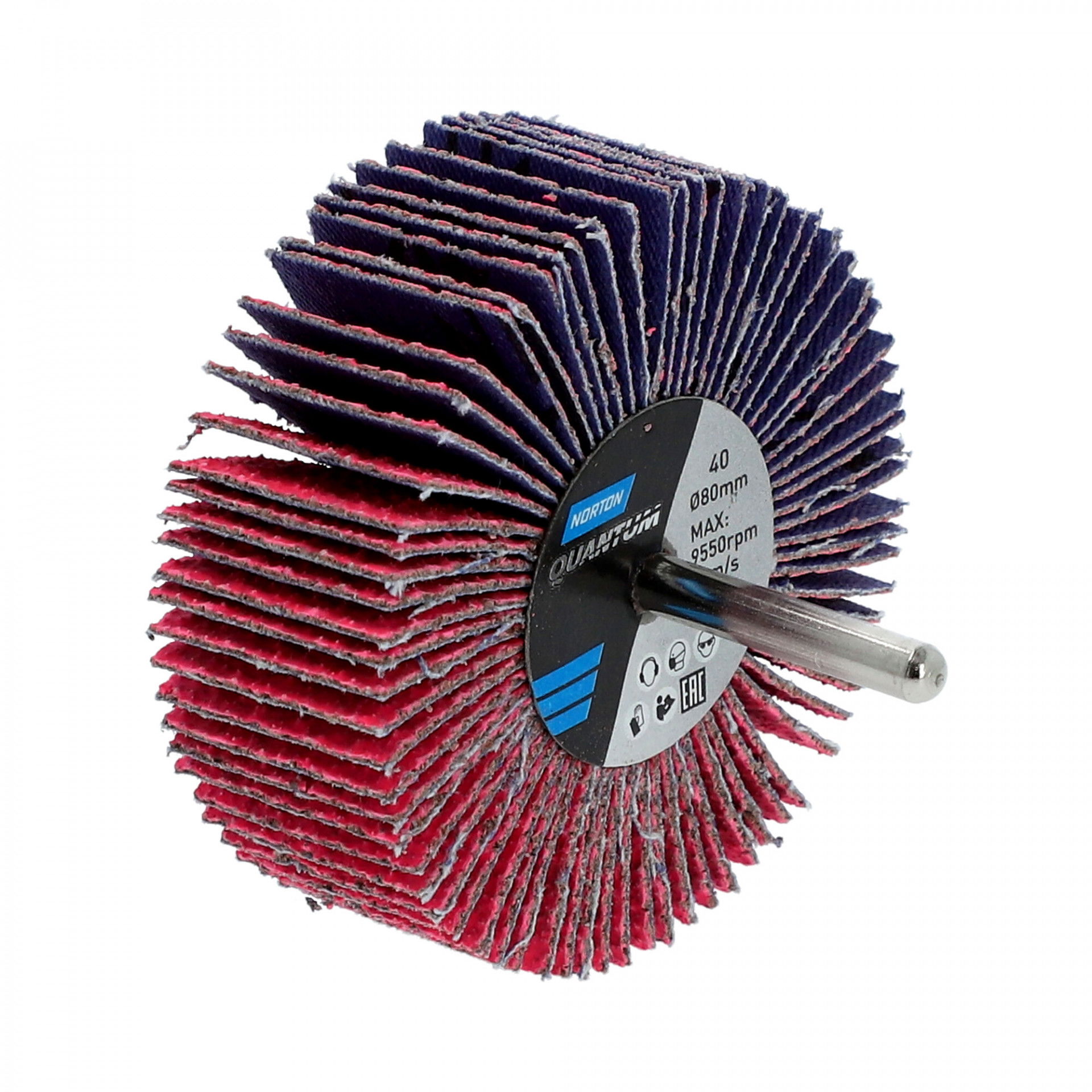 Norton Quantum R928 csapos lamellás csiszolókorong Ø80x30x6mm P40, 10 db/csomag termék fő termékképe