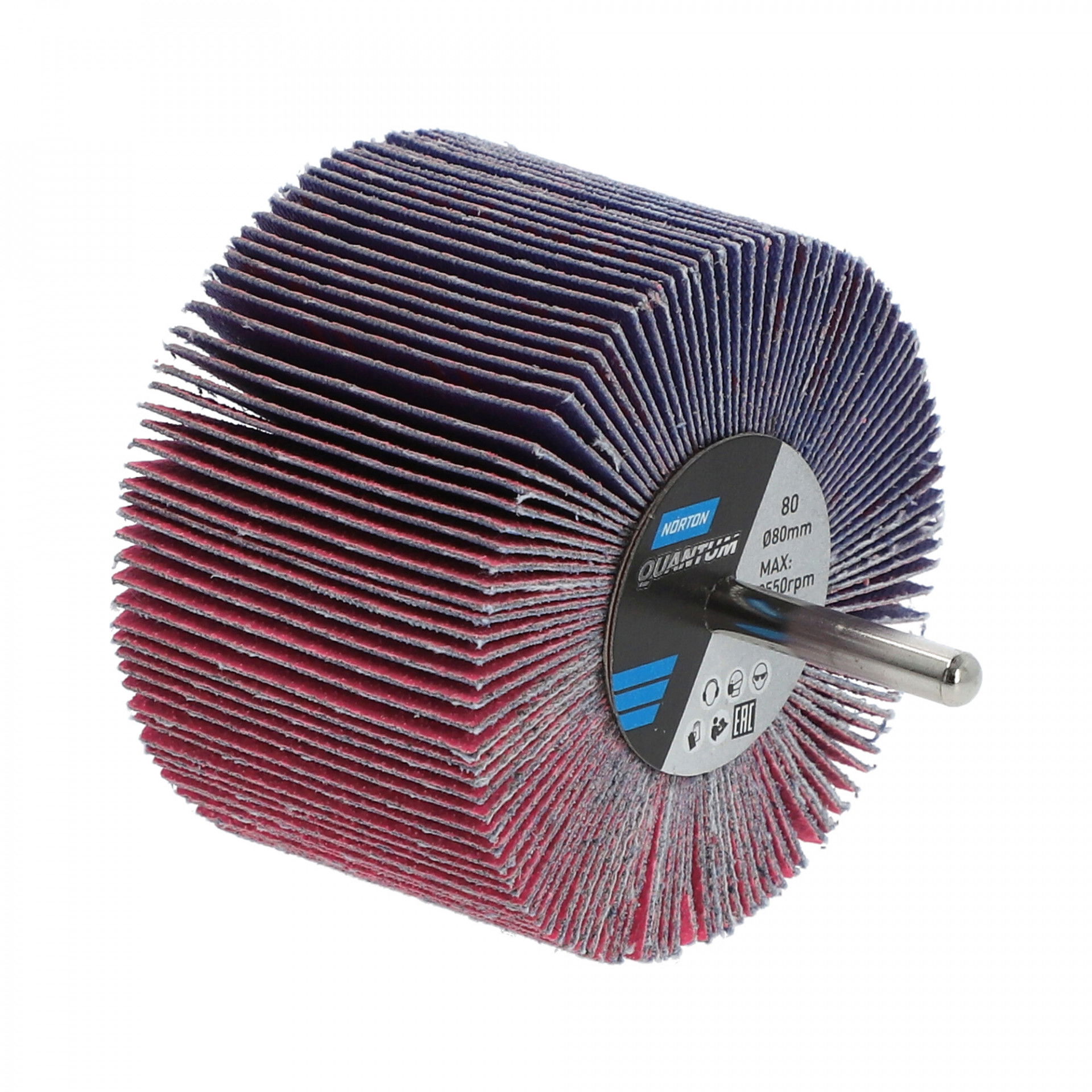 Norton Quantum R928 csapos lamellás csiszolókorong Ø80x50x6mm P80, 10 db/csomag termék fő termékképe