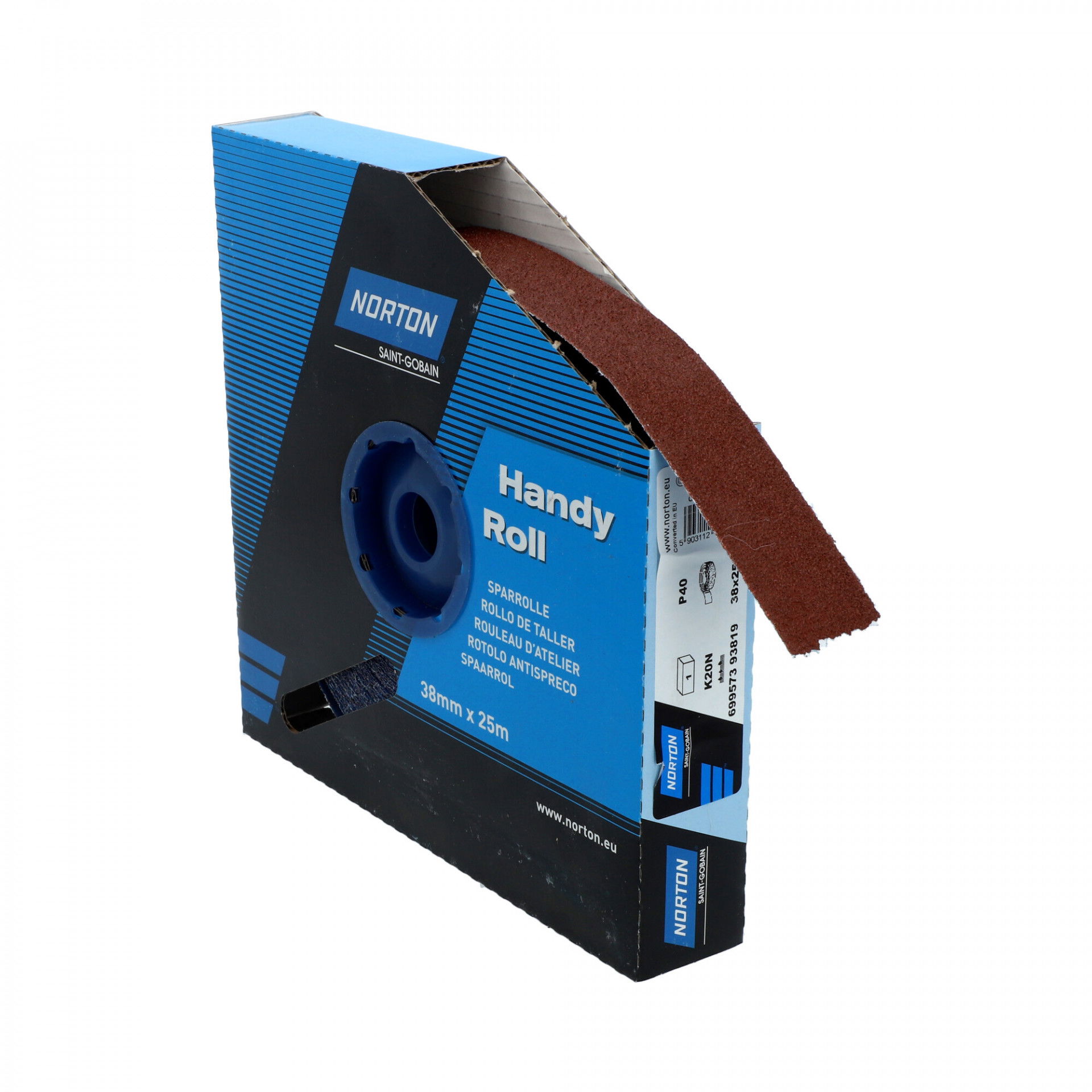 Norton K20N csiszolóvászon műhelytekercs 38mmx25m P40 termék fő termékképe