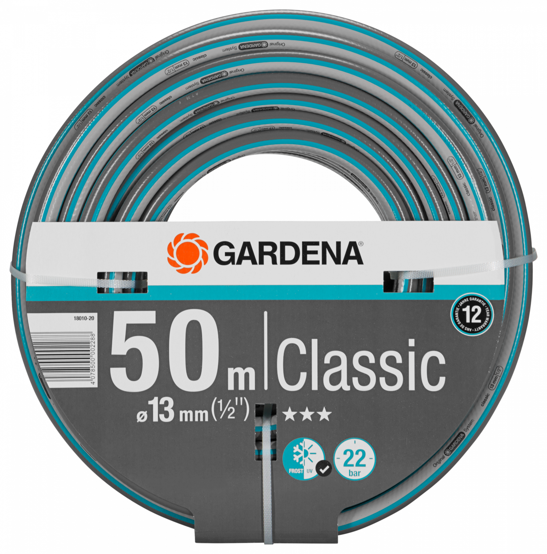 Gardena Classic tömlő, 13 mm (1/2"), 22 bar, 50 m/tekercs termék fő termékképe