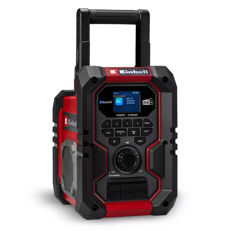 EINHELL TE-CR 18 Li DAB+/FM/BT - Solo hibrid (akkus vagy hálózati) rádió (akku és töltő nélkül) termék fő termékképe