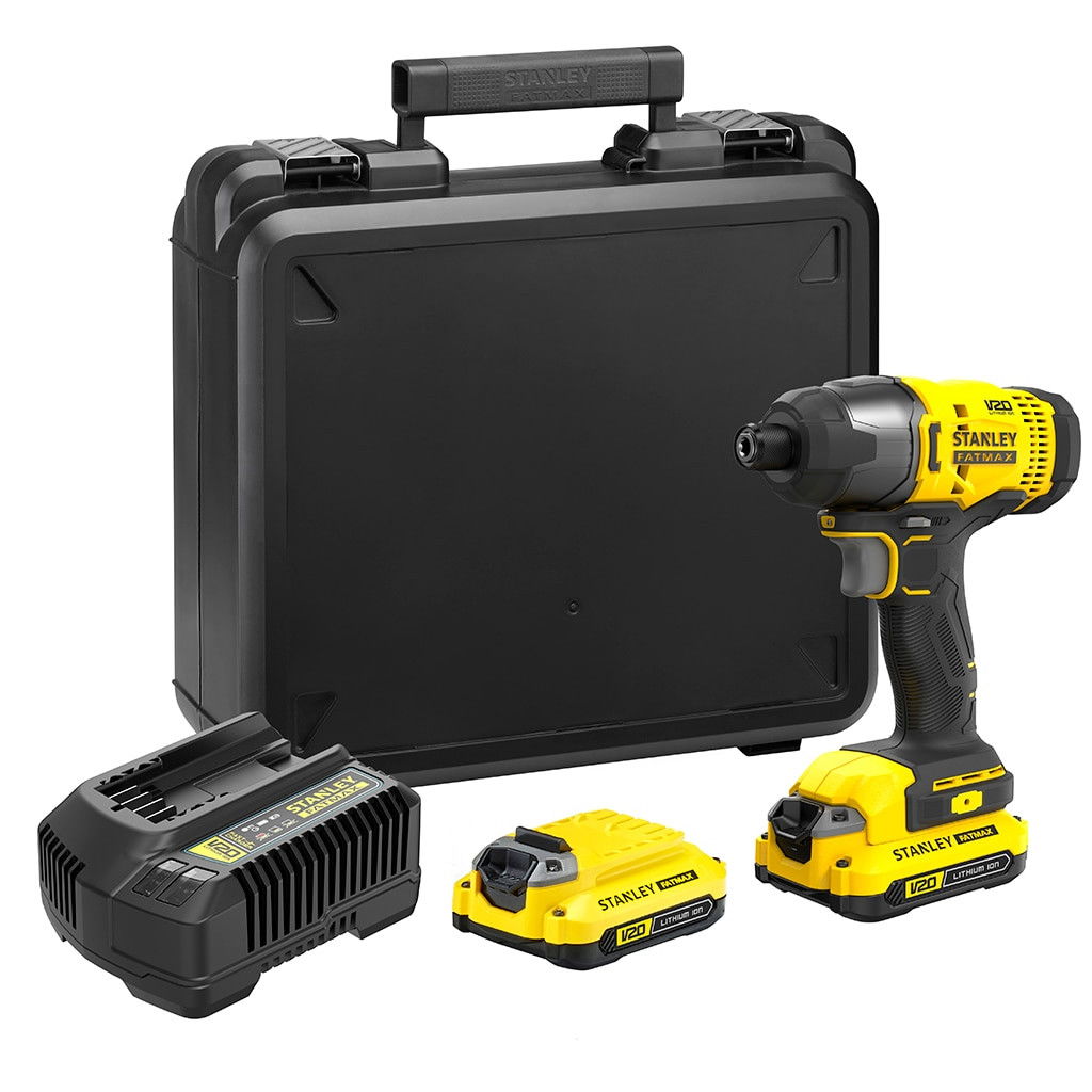 Stanley SFMCF800C2K FATMAX® V20 akkus ütvecsavarozó (2 x 1.5 Ah Li-ion akkuval, kofferben) termék fő termékképe