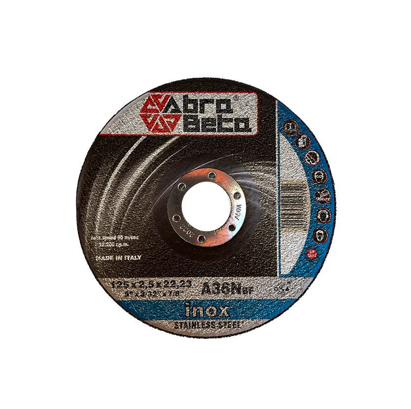 AbraBeta A36N acél/inox 125x2,5x22,23 25db/csomag termék fő termékképe