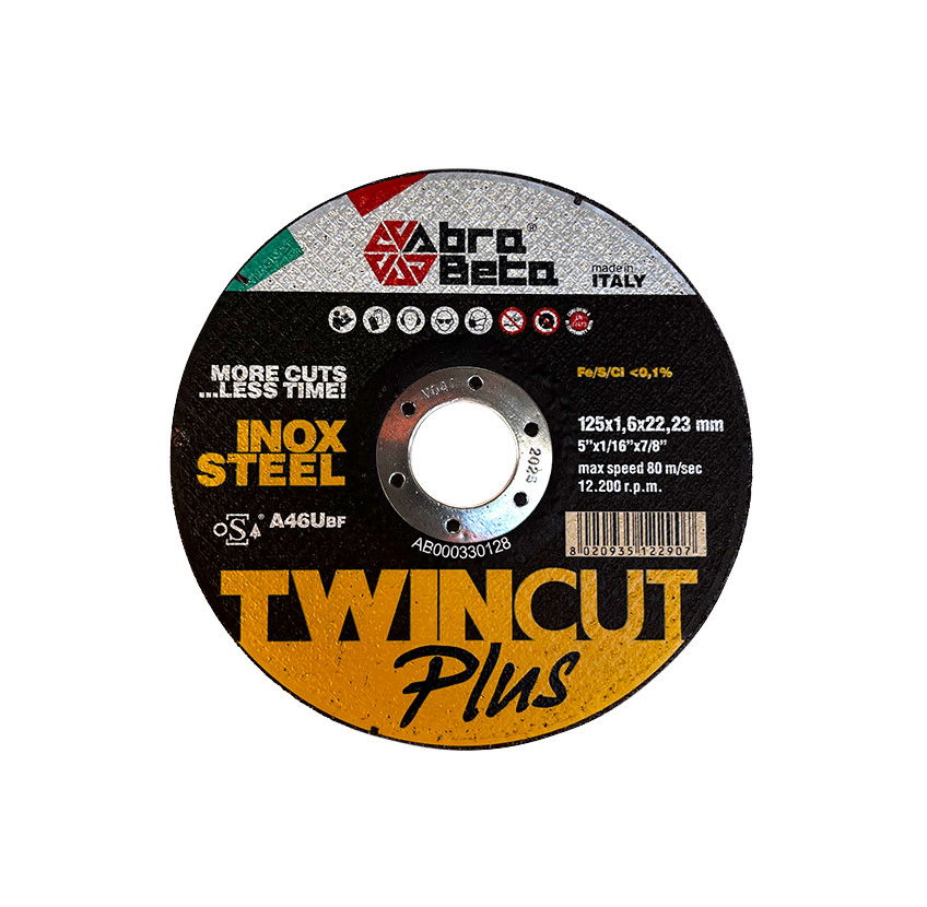 AbraBeta A46U acél/inox 125x1,6x22,23 25db/csomag termék fő termékképe