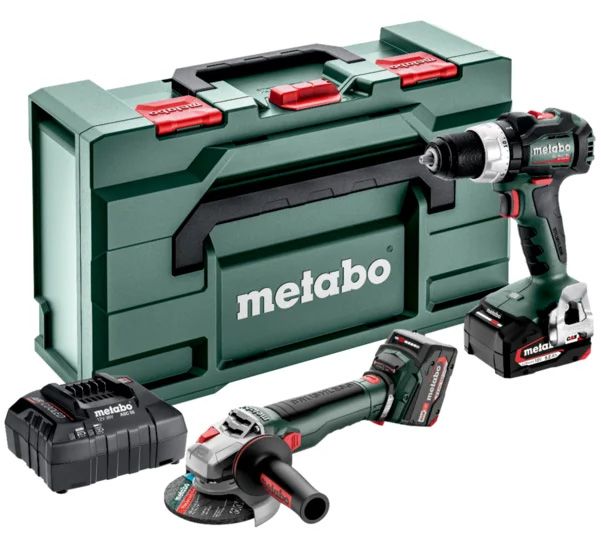 METABO COMBO SET 2.9.4 18 V akkumulátoros gépcsomag (2 x 5.2 Ah Li-Power akkuval, metaBOX kofferben) termék fő termékképe