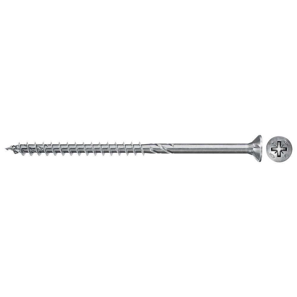 Fischer FPF II CZP 4.5 x 80 BC 500 süllyesztett fejű, kékre horganyzott csavar részmenettel, PZ behajtással, 500 db/csomag termék fő termékképe