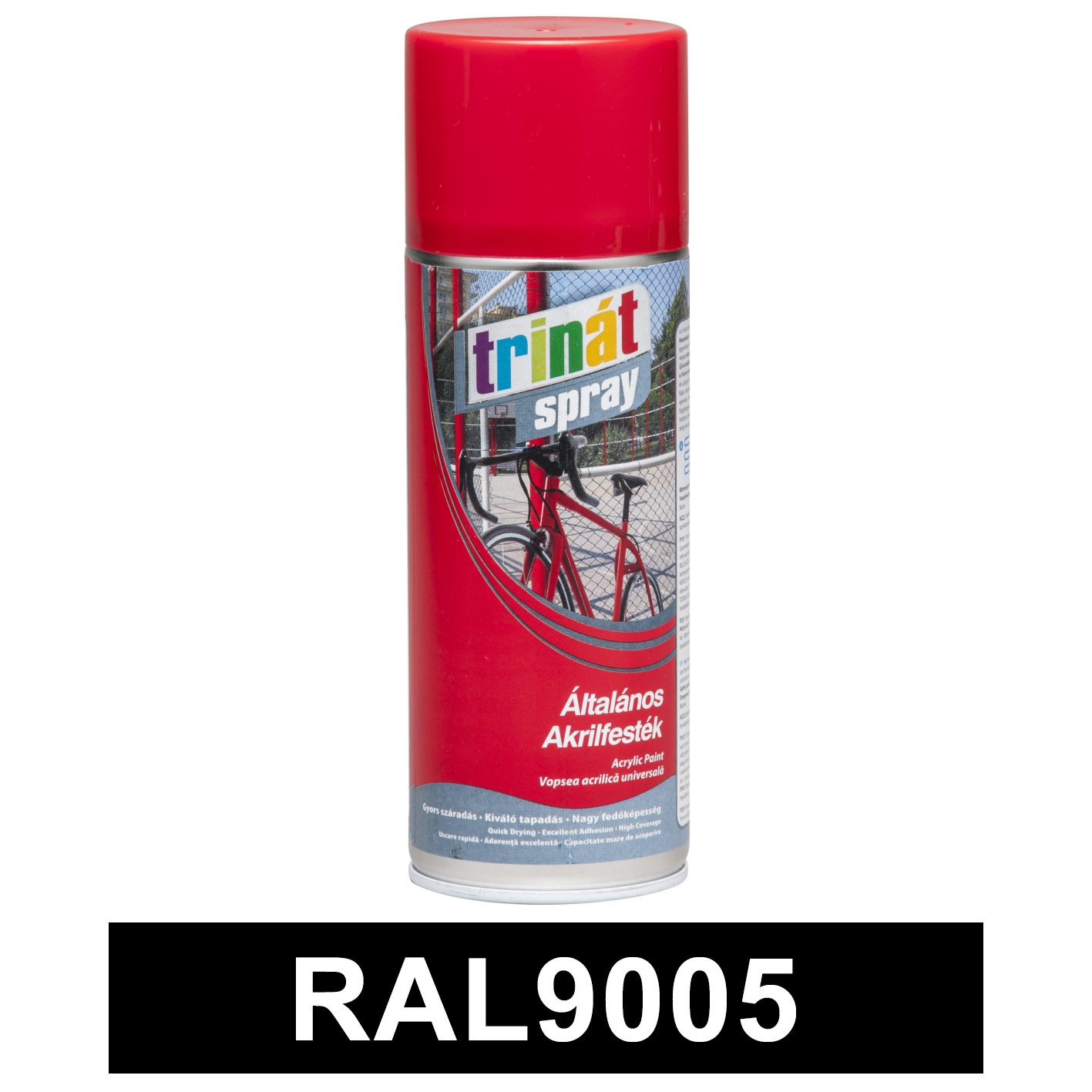 Trinát Általános akrilfesték spray, RAL9005, 400 ml termék fő termékképe