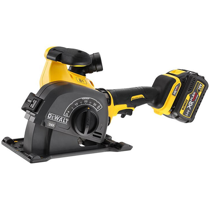 Dewalt DCG200T2 szénkefe nélküli akkus horonymaró (2 x 6.0 Ah Li-ion akkuval, kofferben) termék fő termékképe