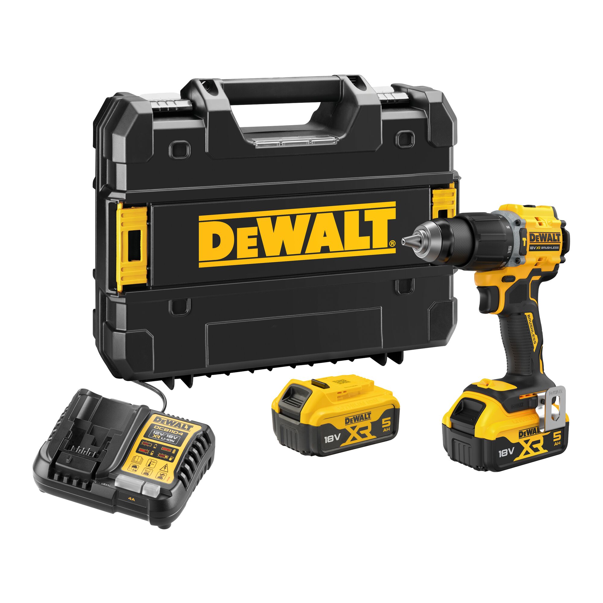 Dewalt DCD799P2T akkus ütvefúró-csavarozó (2 x 5.0 Ah Li-ion akkuval, TSTAK kofferben) termék fő termékképe